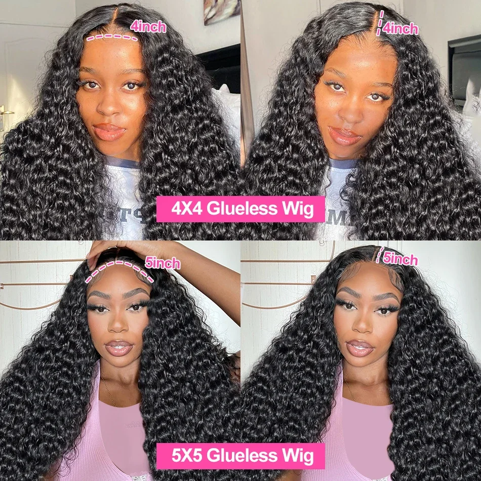 250% Loose Deep Wave Brazilian Water Wave Lace Closure Wig Human Hair_voghion.com