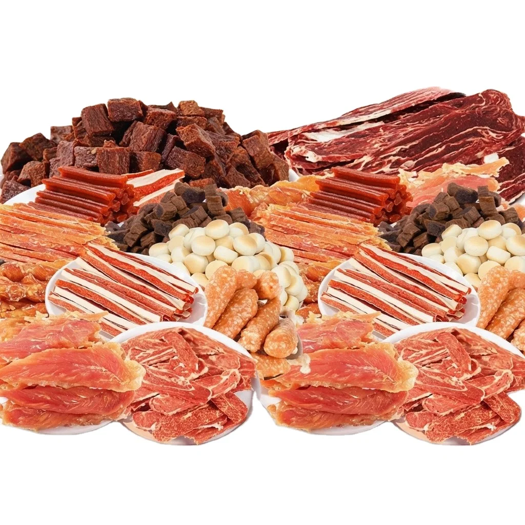 Wholesale Available Dog Treats Dried Duck Chicken Skin Dental Chews Teething Sticks for Training Puppies Adult Dogs