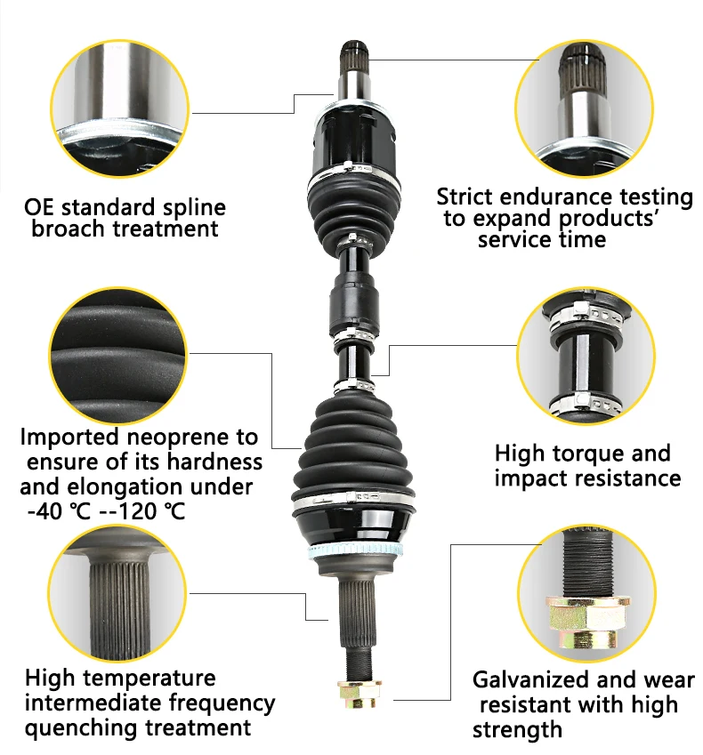 Nissan X-Trail T31 Front Drive Shaft Assembly - Durable Automotive