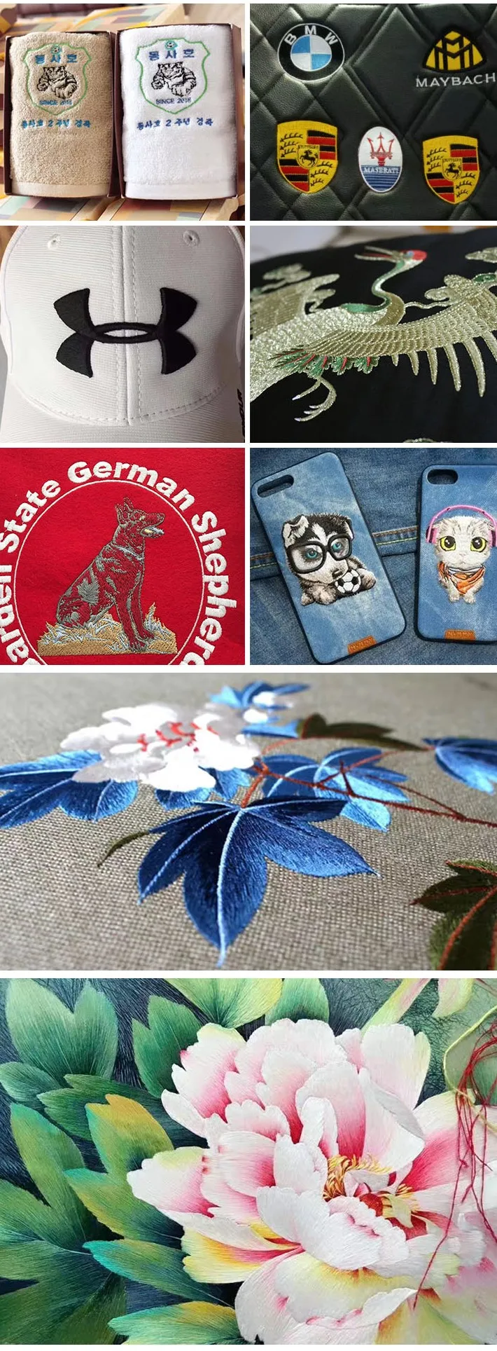 1 Head Embroidery Machine With Low Thread Broken Rate,Low Noise And