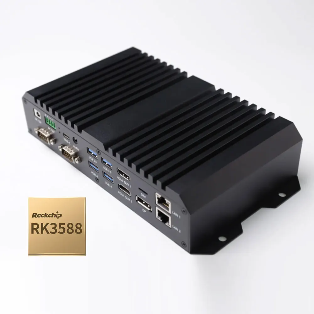 High-temperature working industrial embedded computer RK3588 central processing unit Android system 8K media player box