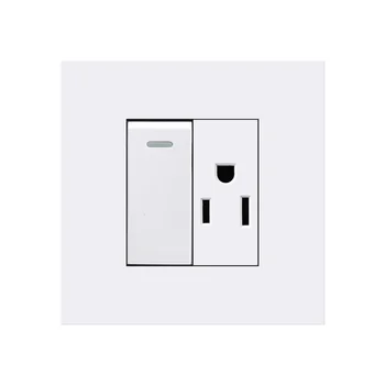 American Standard PC10A Single Link Dual Control Light Switch, 3-pole Flat Socket, Electrical Panel, Strong Current 110-240V 10A