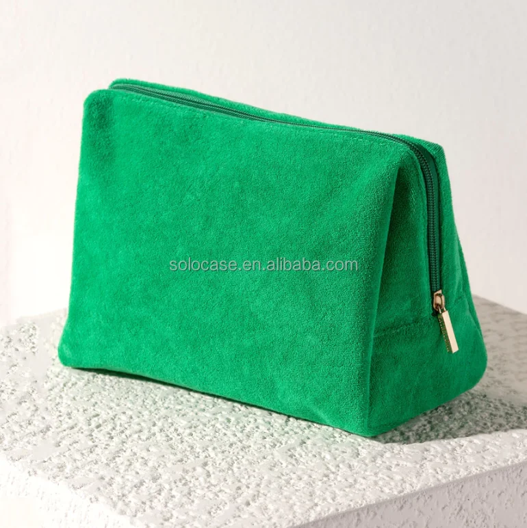 Terry Cloth Makeup Bag