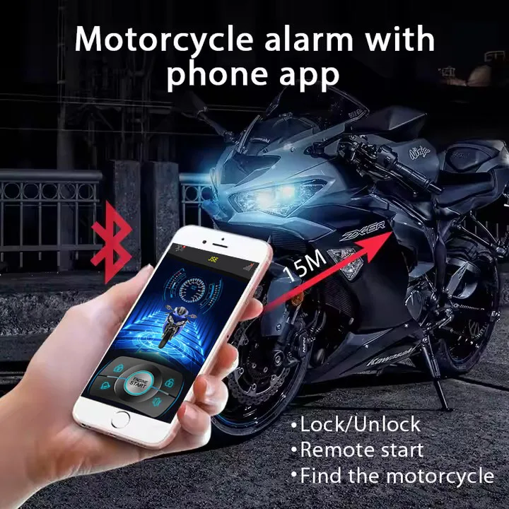 Intelligent Motorcycle Alarm with Remote Start APP Control