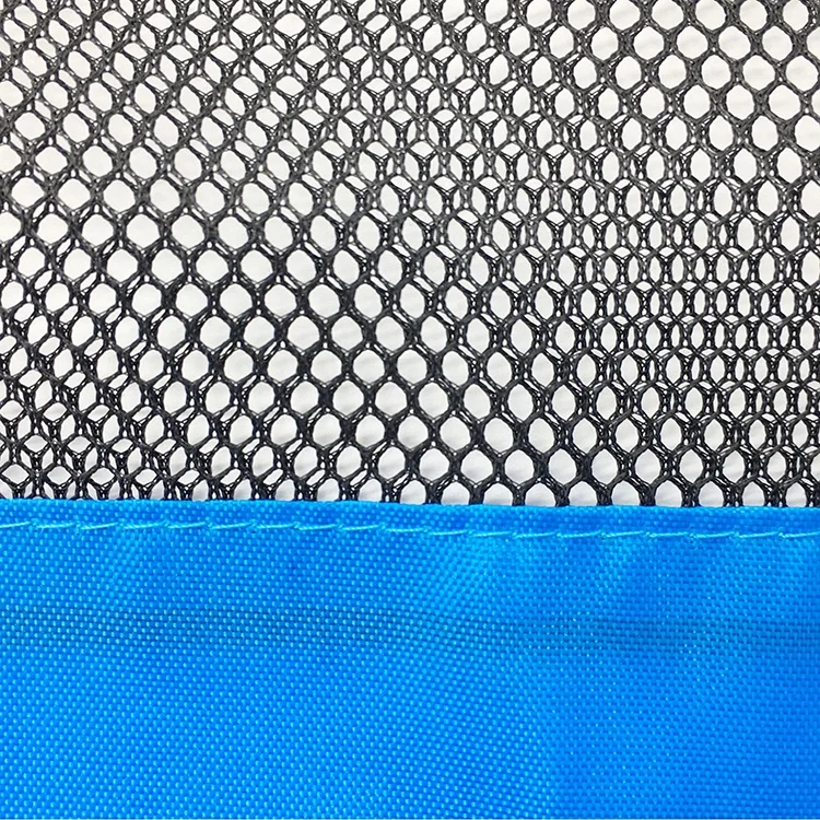 210d Polyester Drawstring Backpack Shoe Bag With Clear Mesh Window Bag