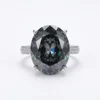 adjustable size Black and gray ring