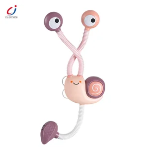 Cute Snail Double Head Electric Bath Toys Kids Sprinkler Water Bathing Tub Shower Toddler Bath Toys