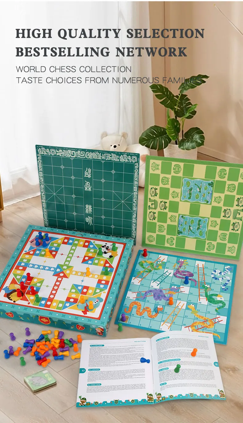 Hot Selling Other Educational Toys Early Education Toy Educational Toys From China Multi Functional Chess Logic Cognition 8 in 1