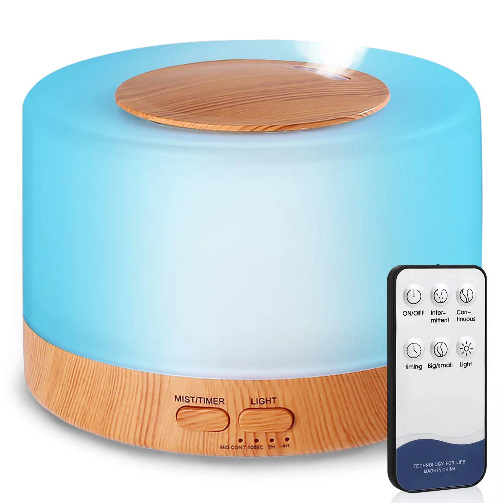Multi Functional Desktop Air Flavoring Purification Purifier Ion for Room Air Humidifier With7 Color Led Night Light Desk Lamp