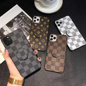 Luxury Leather Back Cover Fashion Phone Case Classic Designer cell phone cover for iPhone 12 12 Pro Max 13 Pro Max