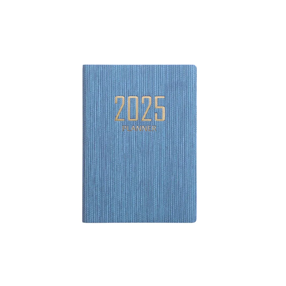 2025 English Schedule Book Customized logo A7 Size Daily Planner pocket planner mini notebook For Student