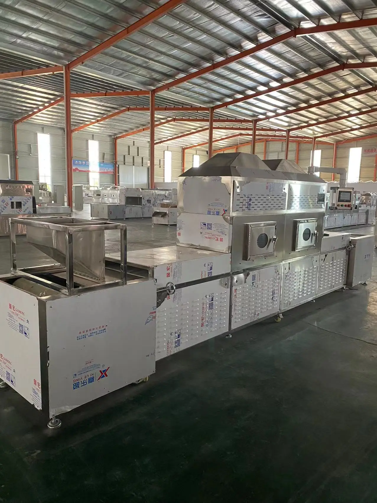 Automatic Continuous Microwave Belt Type Cheese Microwave Dryer for Food