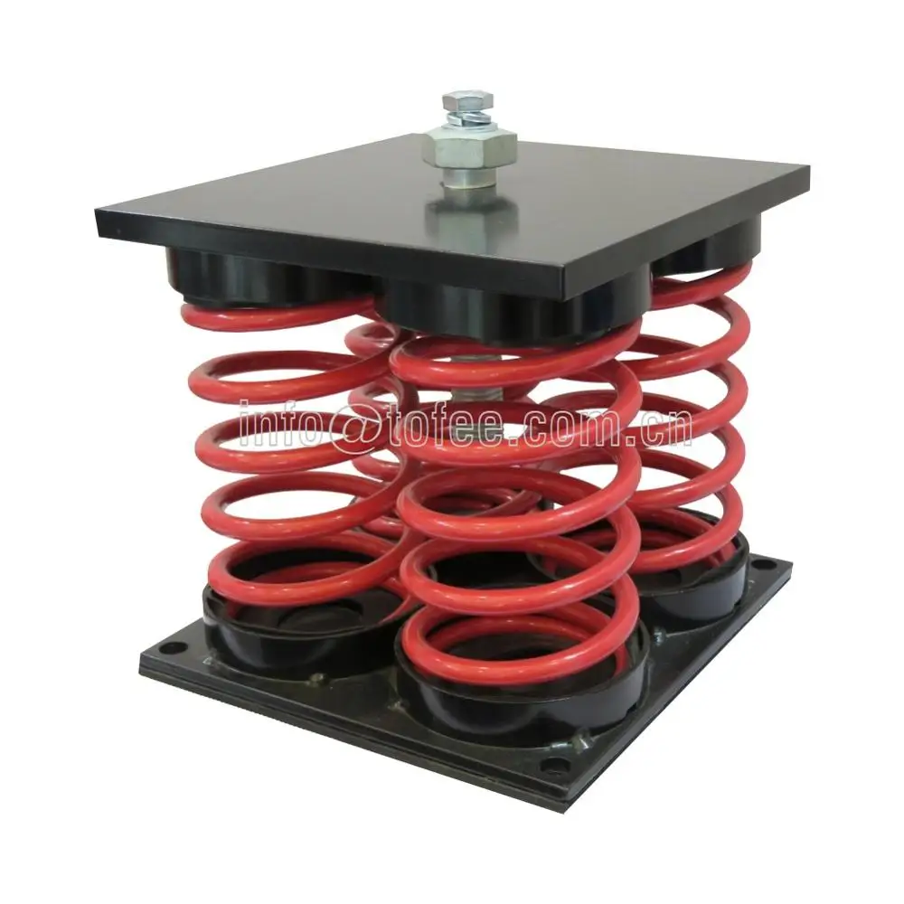 自立型スプリングマウント防振装置 (25/50/75/100 mm偏向