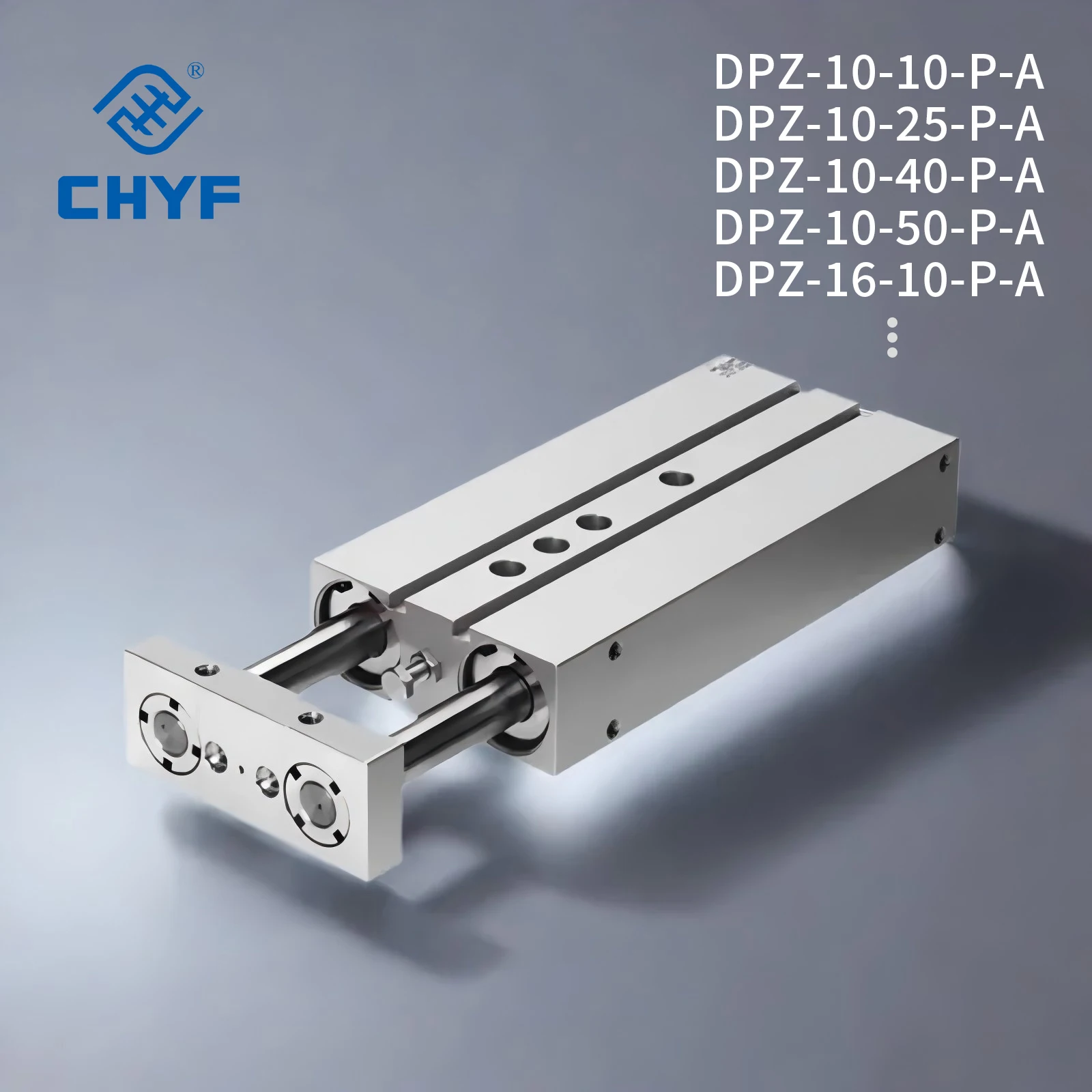product chyf dpz series twin cylinder high load bearing capacity large piston rod distance dpz 10 10 p a-4
