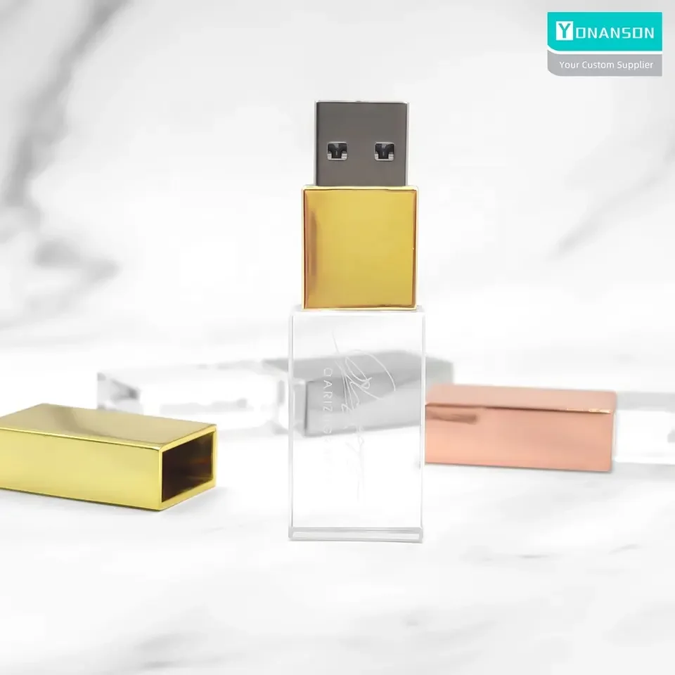 Wedding Premium Crystal 3.0 USB Flash Drive with Custom Logo Memory Stick  Personalized Finger USB Drive for Pen Drive Gift, image size:960x960