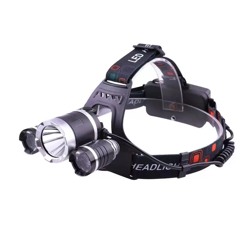 Portable Wholesale Powerful Waterproof USB Zoom Rechargeable Head Lamp Four Modes Led Head Lamp Torch Headlamp