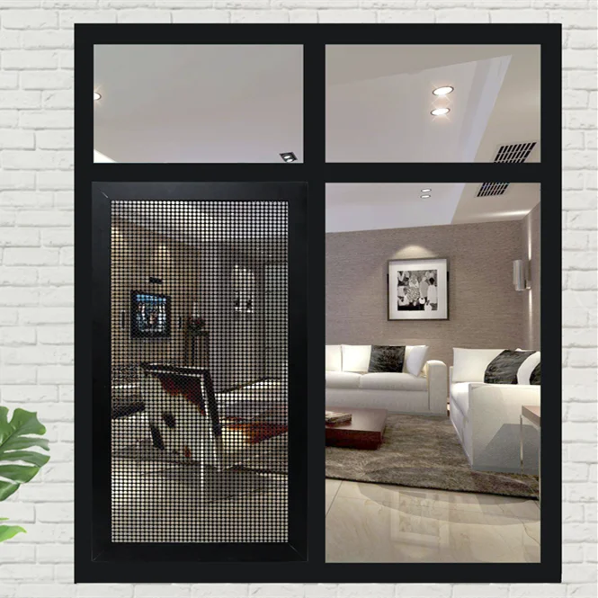 Window with Grill Design and Mosquito Net
