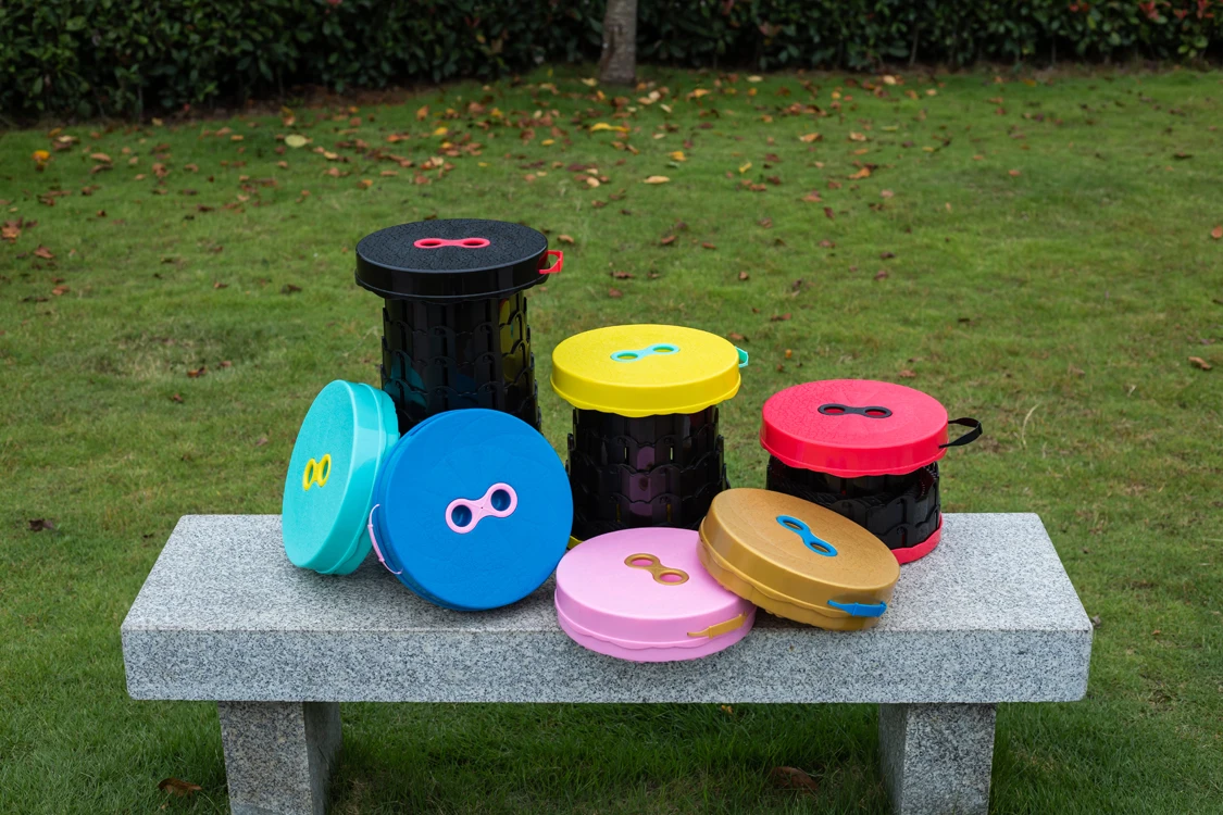 Телескопический складной выдвижной пластиковый ступенчатый стул для рыбалки, пешего туризма, барбекю, пикников, может выдержать до 150 кг