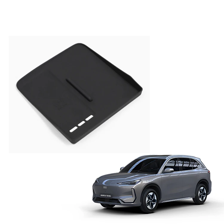Pad Silikon Pengecas Kereta Tanpa Wayar untuk Aksesori Geely EX5 Kawalan Pusat Pad Silikon Pengecas Tanpa Wayar Aksesori Dalaman