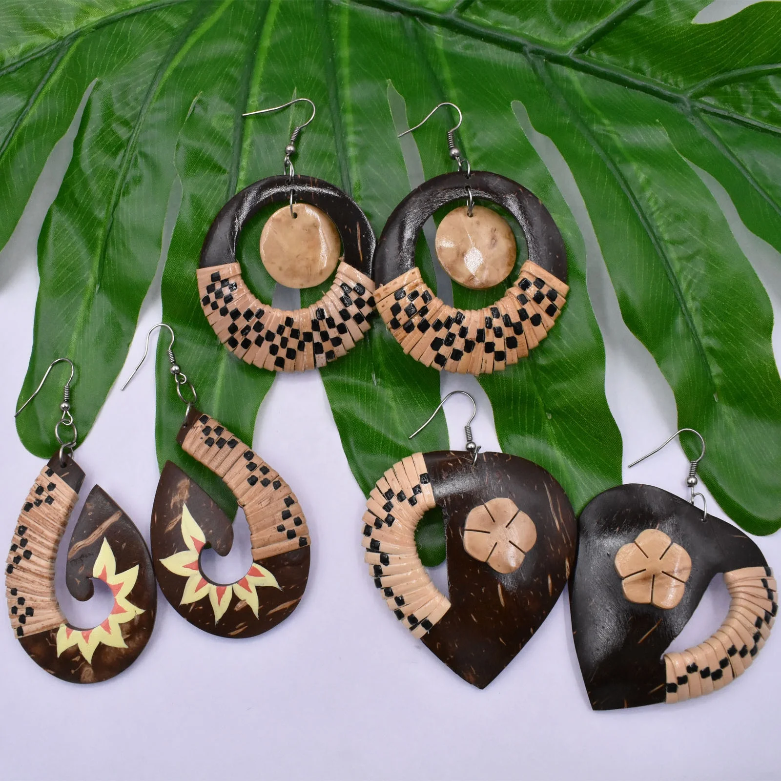 Handmade Coconut Shell Birdcage Earrings – Elite Solutions Presents