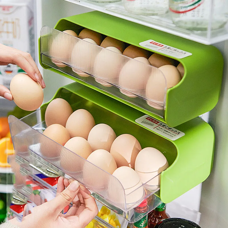 Special Pullout Multi Grid Egg Facial Mask Organizer Bin Egg Holder