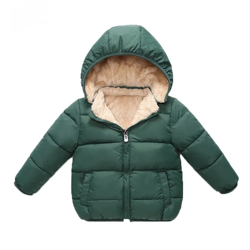 2-7 Years Old Kids Fleece Winter Parkas Jackets Girls Children's Warm Thick  Velvet Coat Baby Outerwear Infant Overcoat for Boys