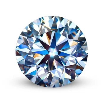 Wholesale high quality loose diamond white round diamond 0.3mm-20mm cubic zirconia