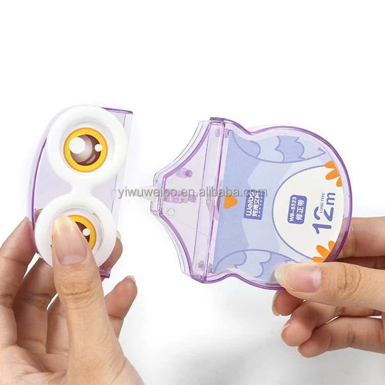 Best Owl shaped Correction tape refill cute Good WEIBO stationery msde supplier error modify nighthawk Correction tapes OEM/ODM
