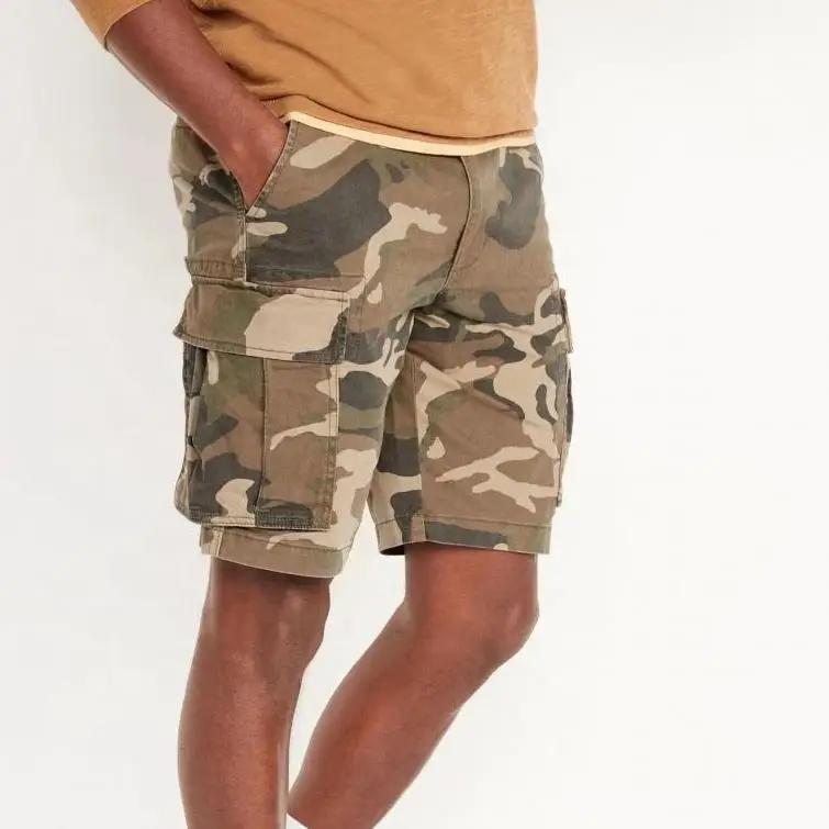 Factory Custom Wholesale Outdoor Multi-pocket Mens Cargo Shorts Camouflage Camo Shorts for Men gallery 8