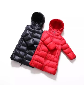 Changhe Dolphin Quilted Jacket for Boys Customized Winter Coat with Thick Duck Windproof Hood for Children Factory Direct