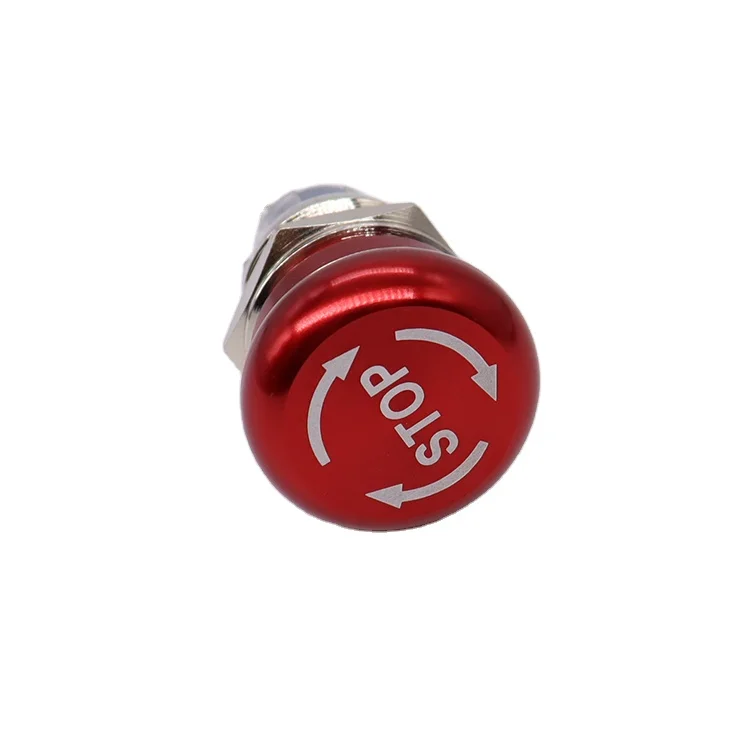 Stop Emergency Push Button Switch Mushroom 22mm Flush Waterproof Car ...