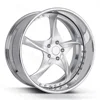 Silver Center+ Chrome Rim