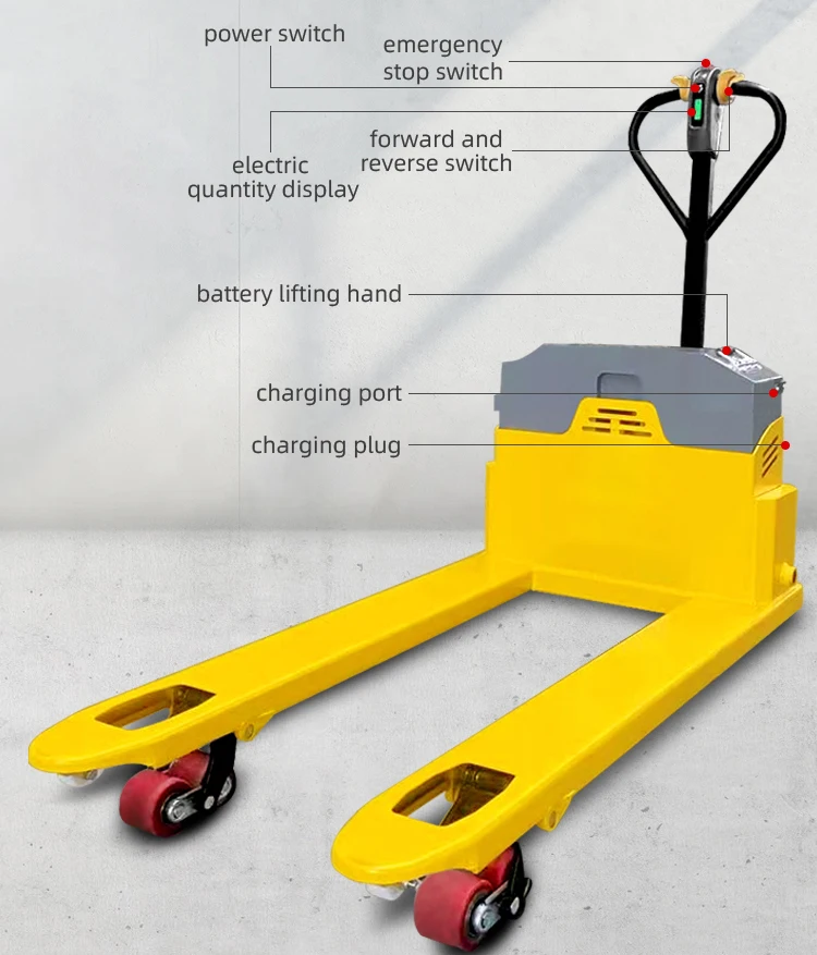 Customizable Strong Capacity Electric Pallet Truck Jack Battery Power Electr Pallet Truck Buy