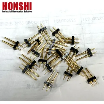 High Quality Pogo Pin  2.5mm 1x02Pin Straight Brass Spring Loaded Pin Electronic Connectors