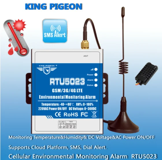 SMS GSM Vochtigheid Temperatuur Afstandsbediening Monitoring Alarm Binnenthermometers Alarm Stroomuitval 688633032