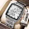 Silver Case, White Face, Steel Strap Model (EU Standard)
