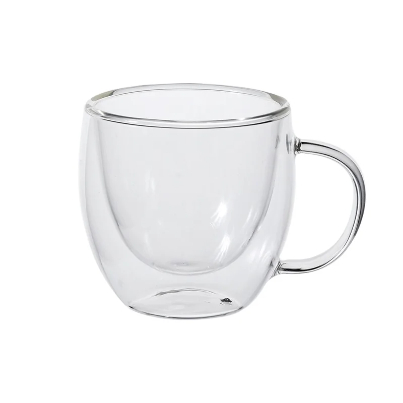 wholesale double wall glass tea cup