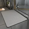 Nueva generación de alfombras de baño de tierra de diatomeas - gris natural