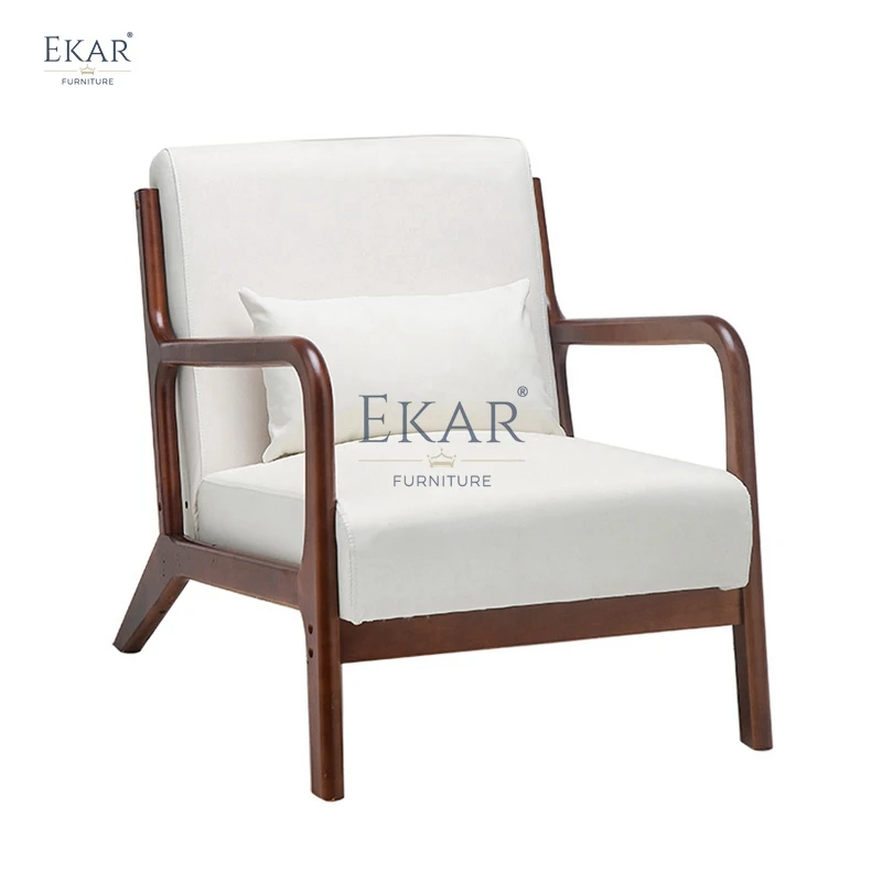 product modern lounge chair with comfortable upholstered seat and wooden legs-67