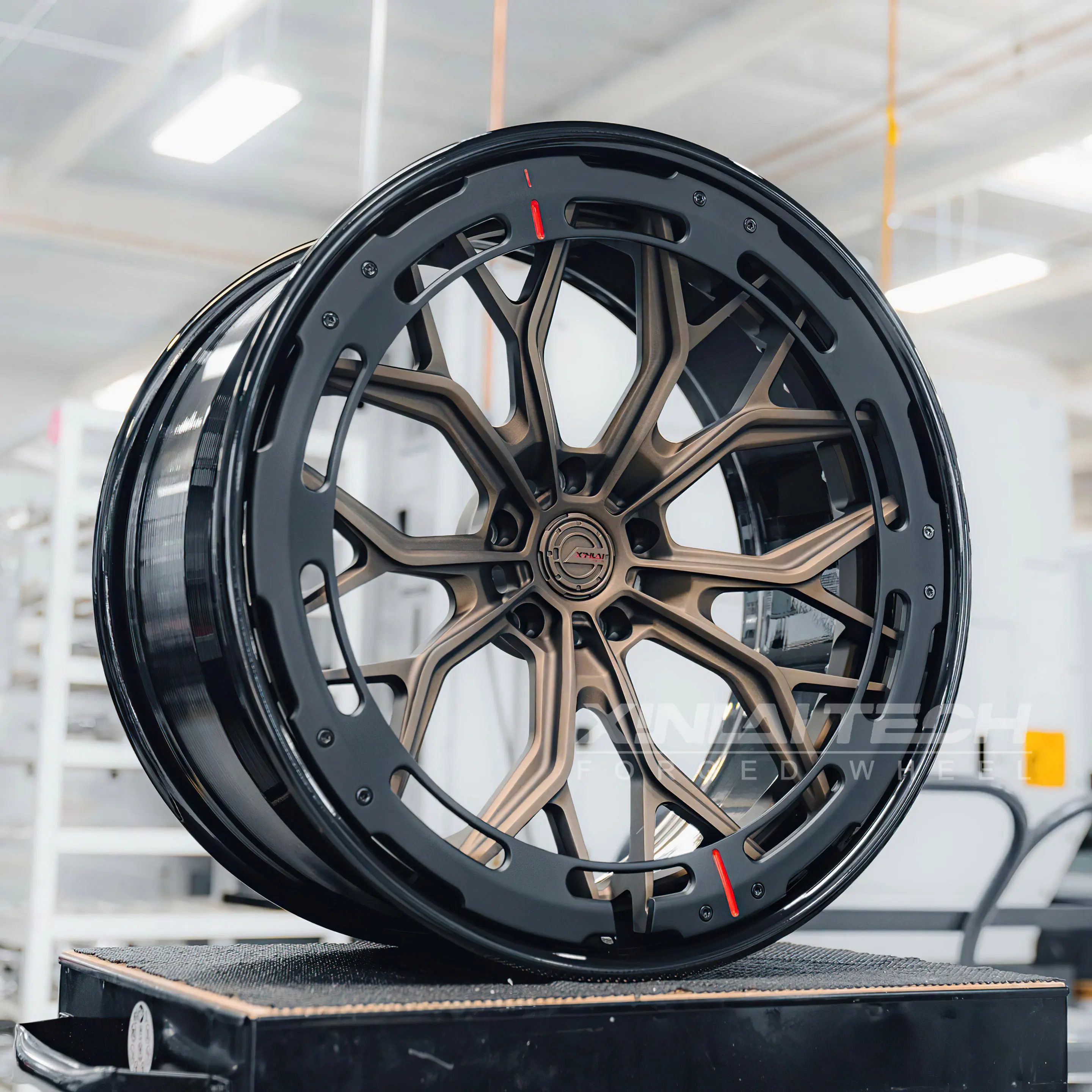 XL Bronze Finished 2 Piece Forged Wheels 5x112 5x114.3 5x120 for BMW M3 M4 M5 Mercedes Benz C63 E63 Audi RS5 RS7 Wheels Rims - Image 1