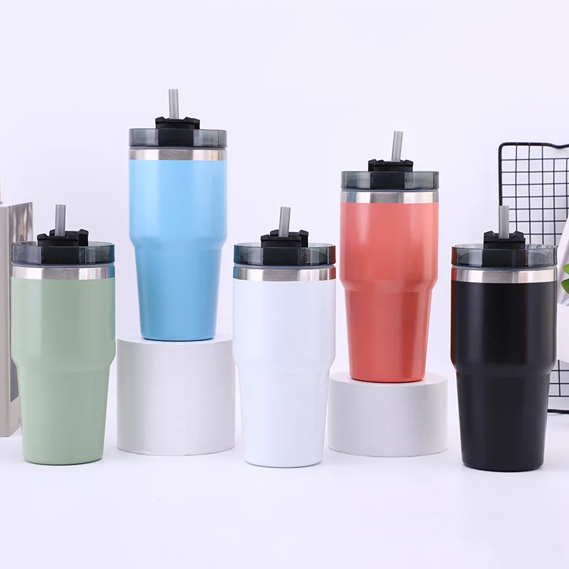 Дорожные кофейные кружки с вакуумной изоляцией, из нержавеющей стали 304, 500 мл