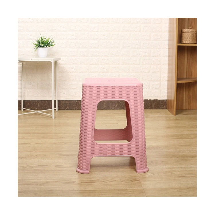 Дешевый домашний квадратный пластиковый стул для гостиной промышленный пластиковый ступенчатый стул