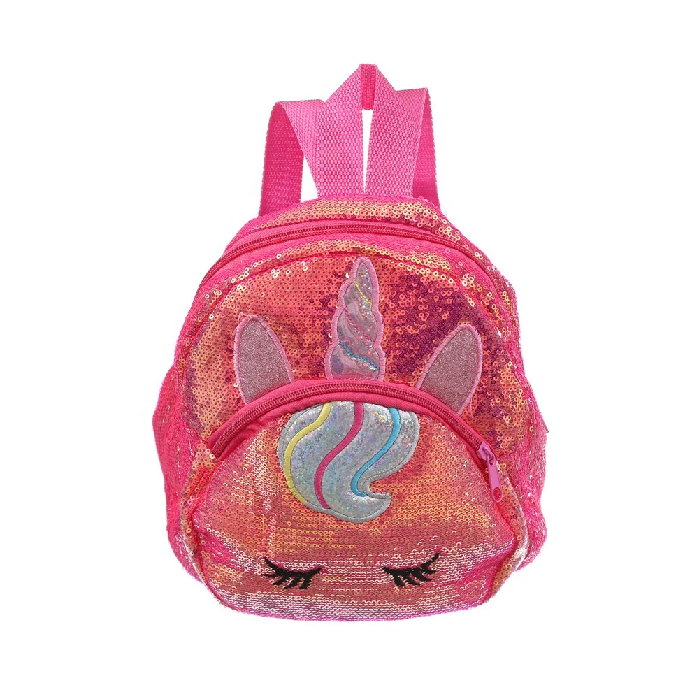 unicorn sequin school bag