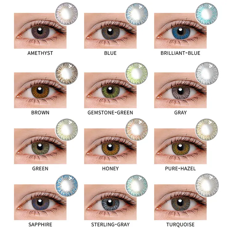 Afancypro Comfortable Hddrocor Colored Contact Lens Color Lentes Contact Lenses Natural Color  13colors  Cosmetic Soft Yearly