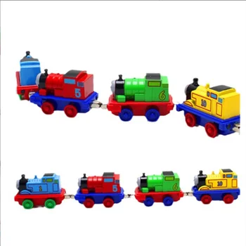 Wholesale alloy model train toy pull back die-casting train model popular trailer truck toys children's car toys.