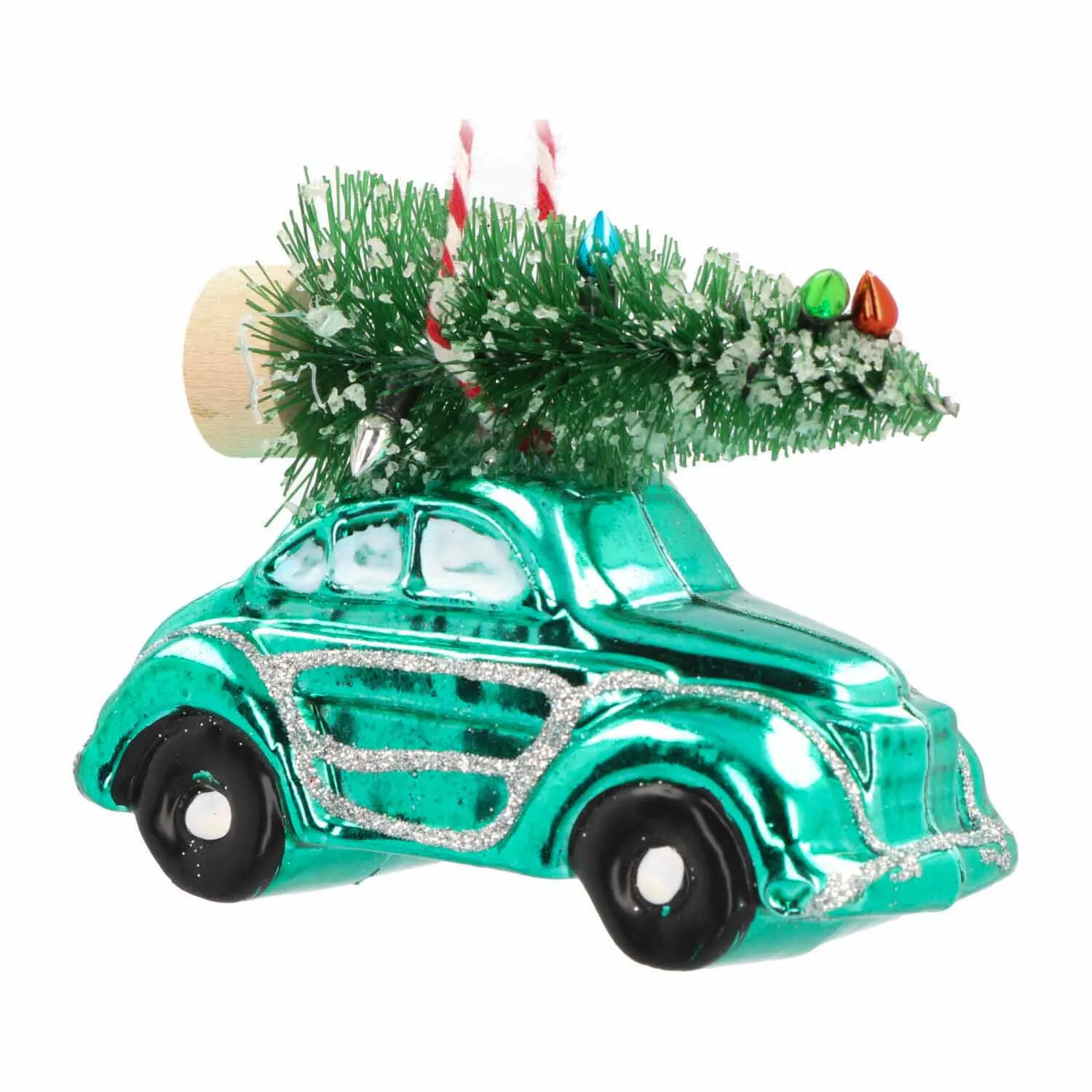 NOXINDA Custom Designed Hand-Blown Glass Mini Car Hanging Crafts Sculpture Statue Ornaments Blue Truck Christmas Tree Ornaments