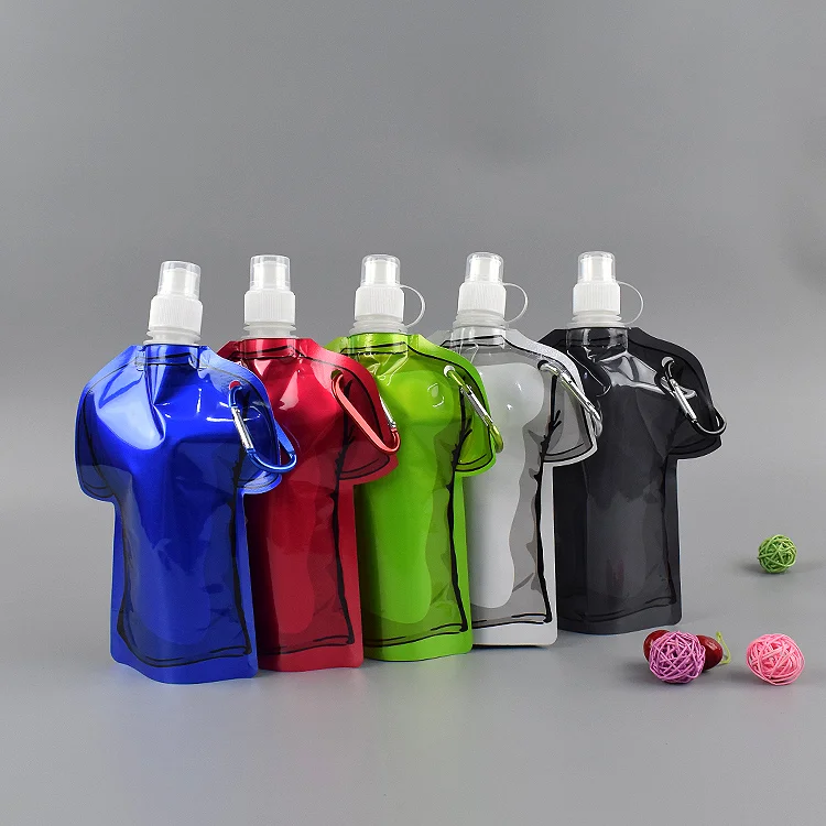 BW3879 - 600ml Collapsible Water Bottle with Carabiner Clip