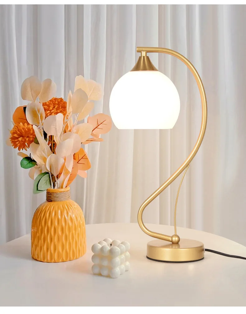 Postmodern Bedside Decoration Table Lamp - Simple Modern Iron Design for  Hotels \u0026 Homes, 3500K Warm Light, AC Power, 2-Year Warranty, image size:790x1008