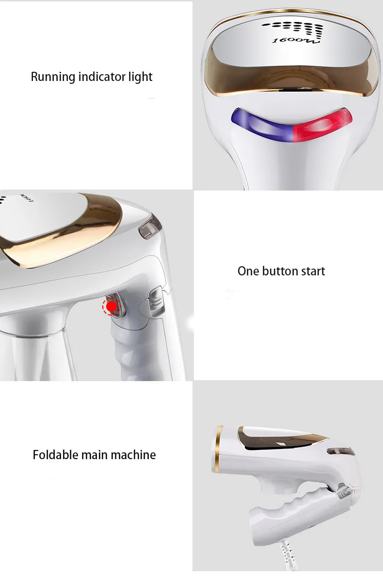 ALDXY4 803,Steam Hanging Ironing Machine, Hand Held Household Electric Iron Ironing Machine 8 Stalls