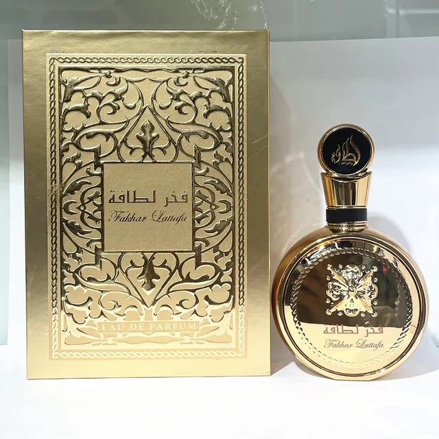 High Quality 100ML Arab Dubai golden Luxury Unisex Perfume Eau de Parfum Spray for Men and Women Fragrance wholesale